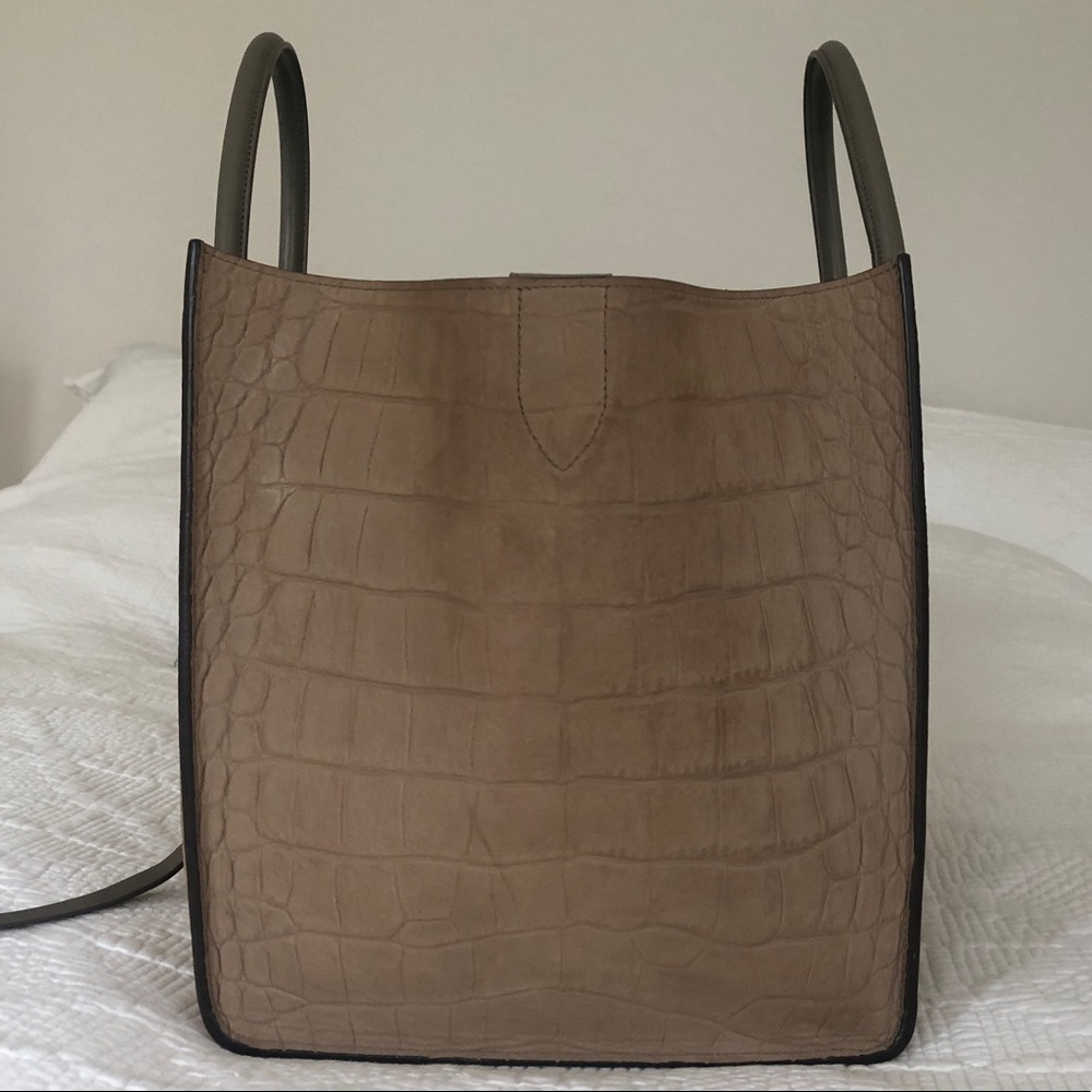Celine Phantom Croc Embossed Luggage Handbag - Picture 8 of 10